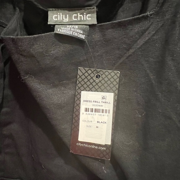 NWT frill midi little black dress. - Picture 1 of 7